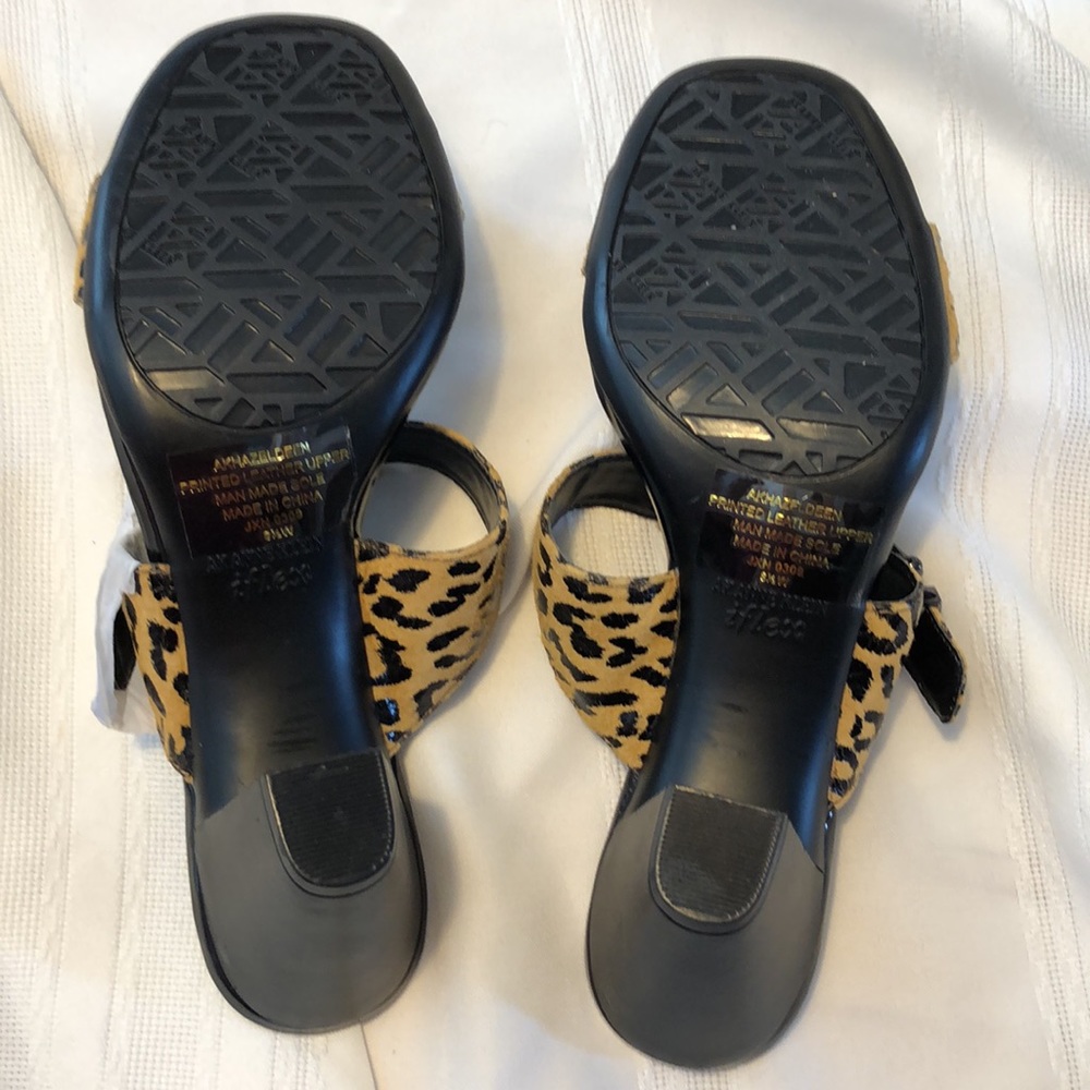 ANNE KLEIN IFLEX nwot sandals size 8.5 W animal - Picture 10 of 11